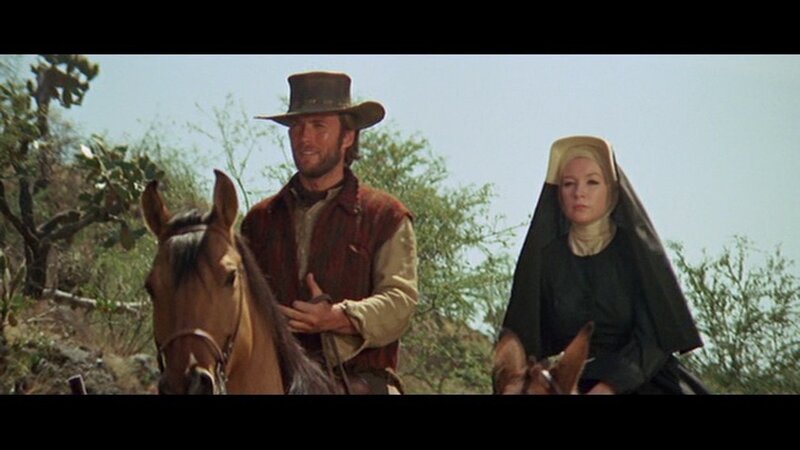 Man and Woman on Horses — Brown, Dramatic, Afternoon