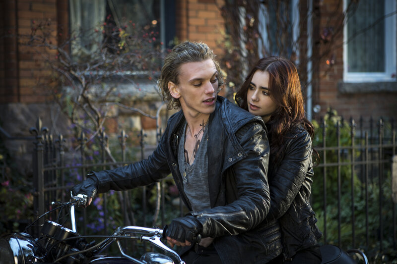 Man and Woman on Motorcycle — Black, Dramatic, Afternoon, Photograph