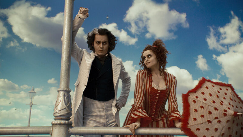 Man and Woman on Pier — Blue