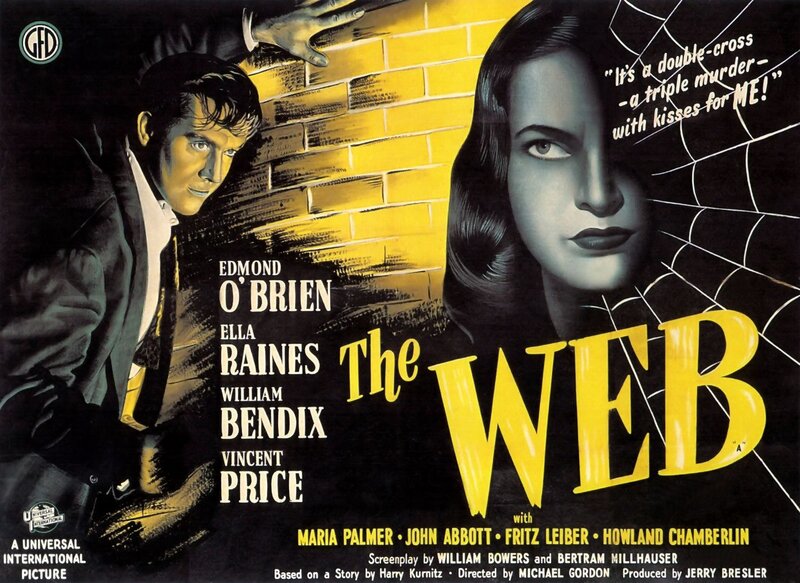 Man and Woman on Poster — Black, Dramatic