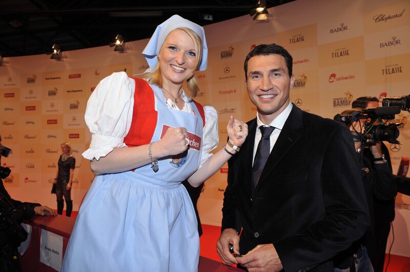 Man and woman on red carpet