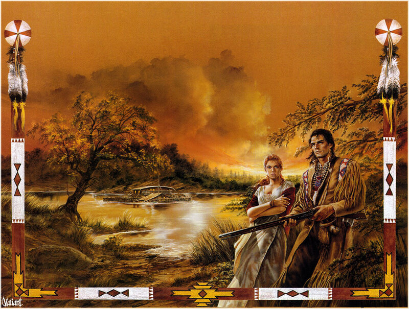 Man and Woman on Riverbank