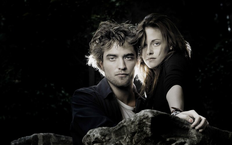 Man and Woman on Rocks — Black, Dramatic