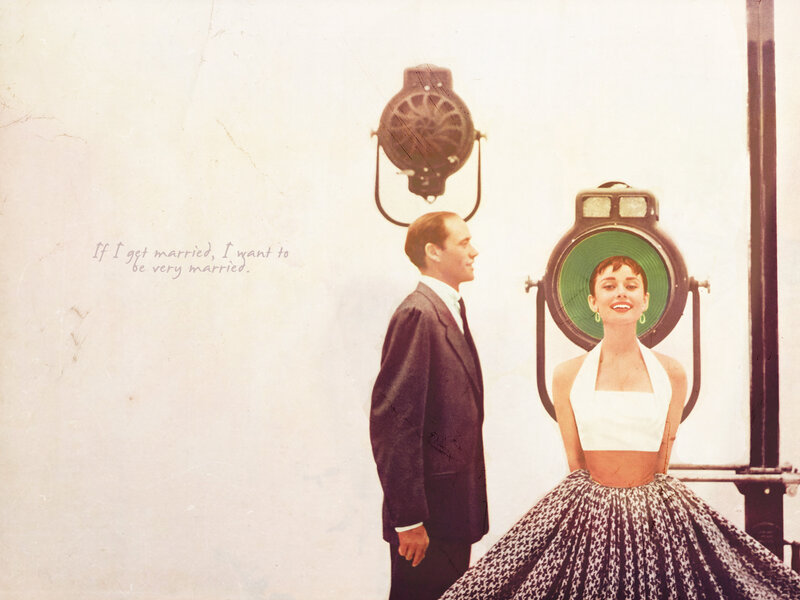 Man and Woman on Set — White