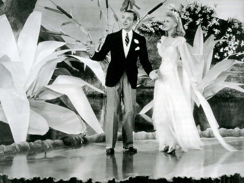 Man and woman on stage