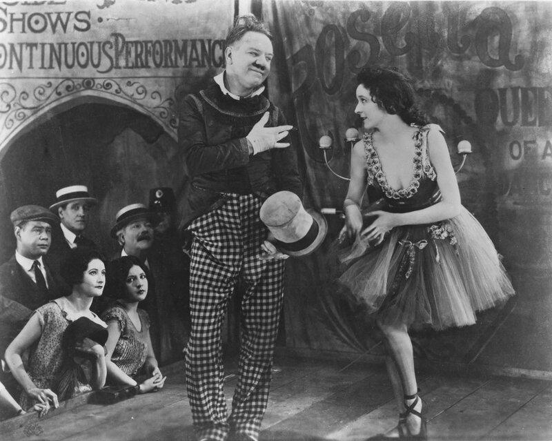 Man and Woman on Stage — Black