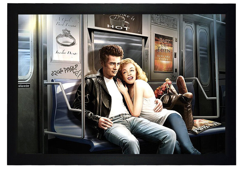 Man and Woman on Subway
