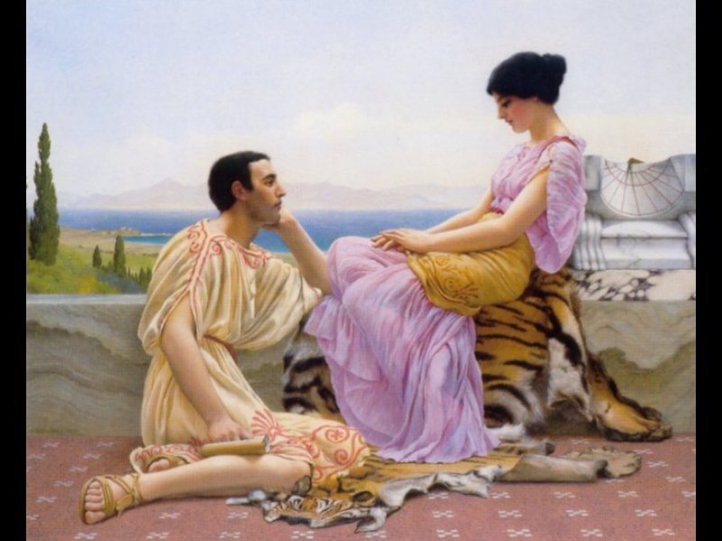 Man and Woman on Terrace