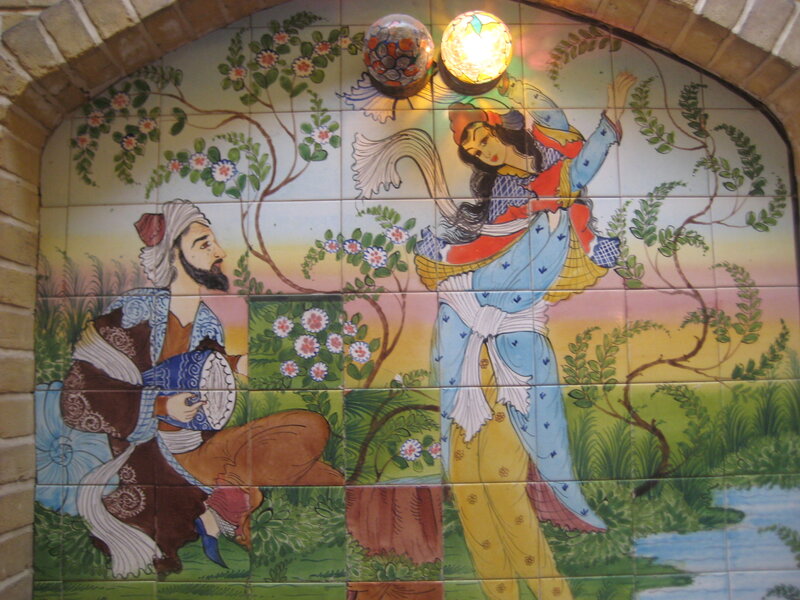 Man and Woman on Tiles