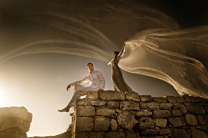 Man and Woman on Wall