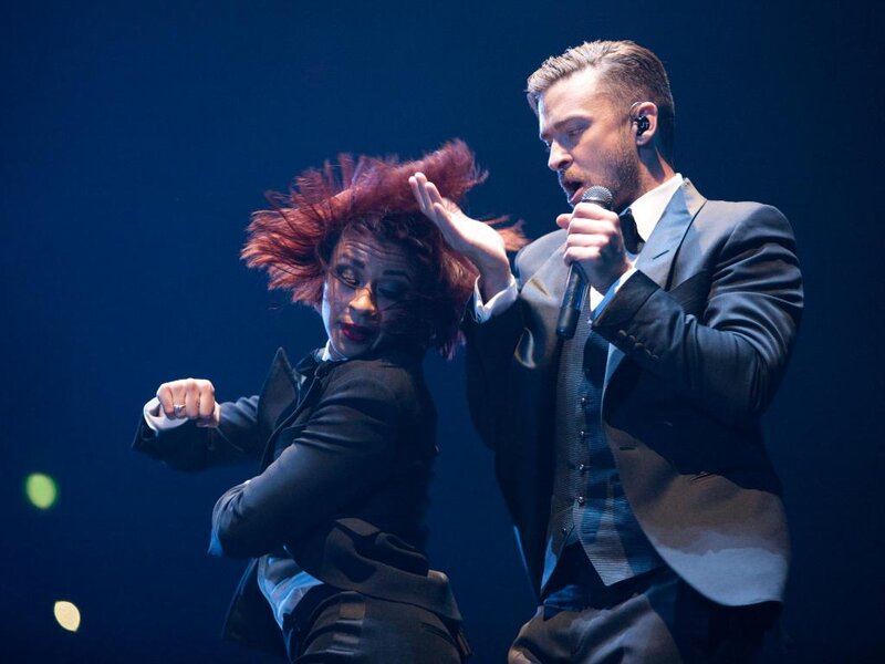 Man and Woman Performing
