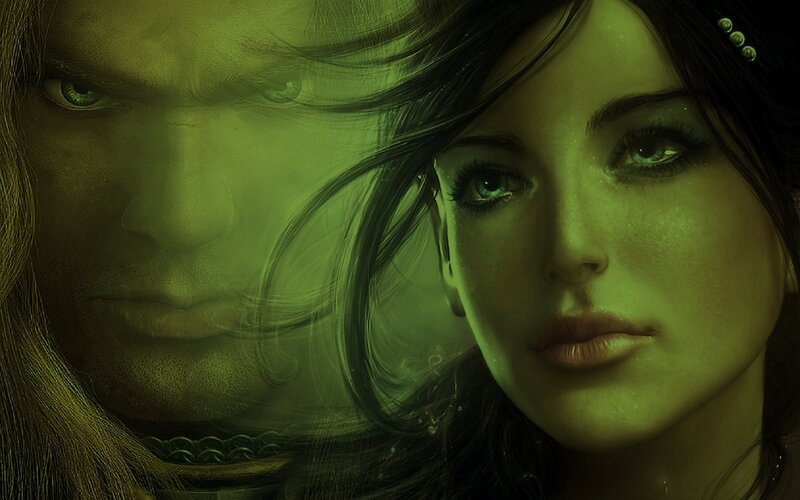 man and woman portrait