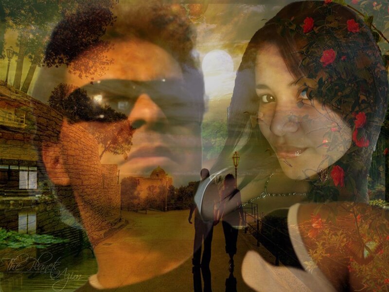 Man and Woman Portrait — Brown