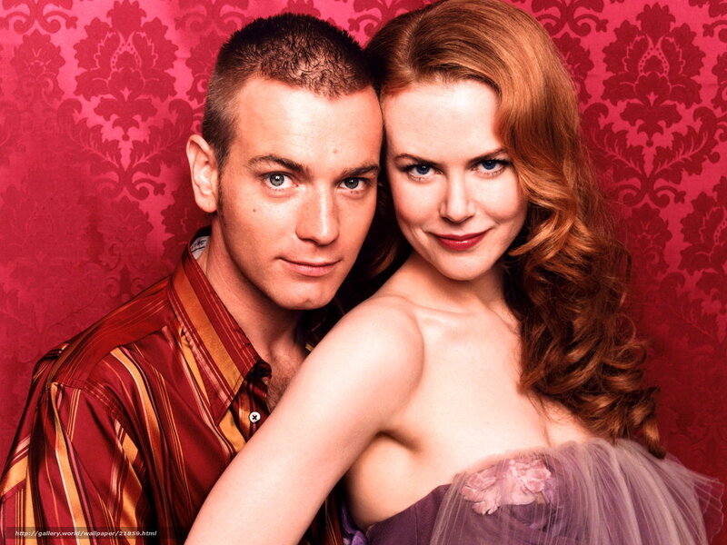 Man and Woman Posing — Red, Intimate