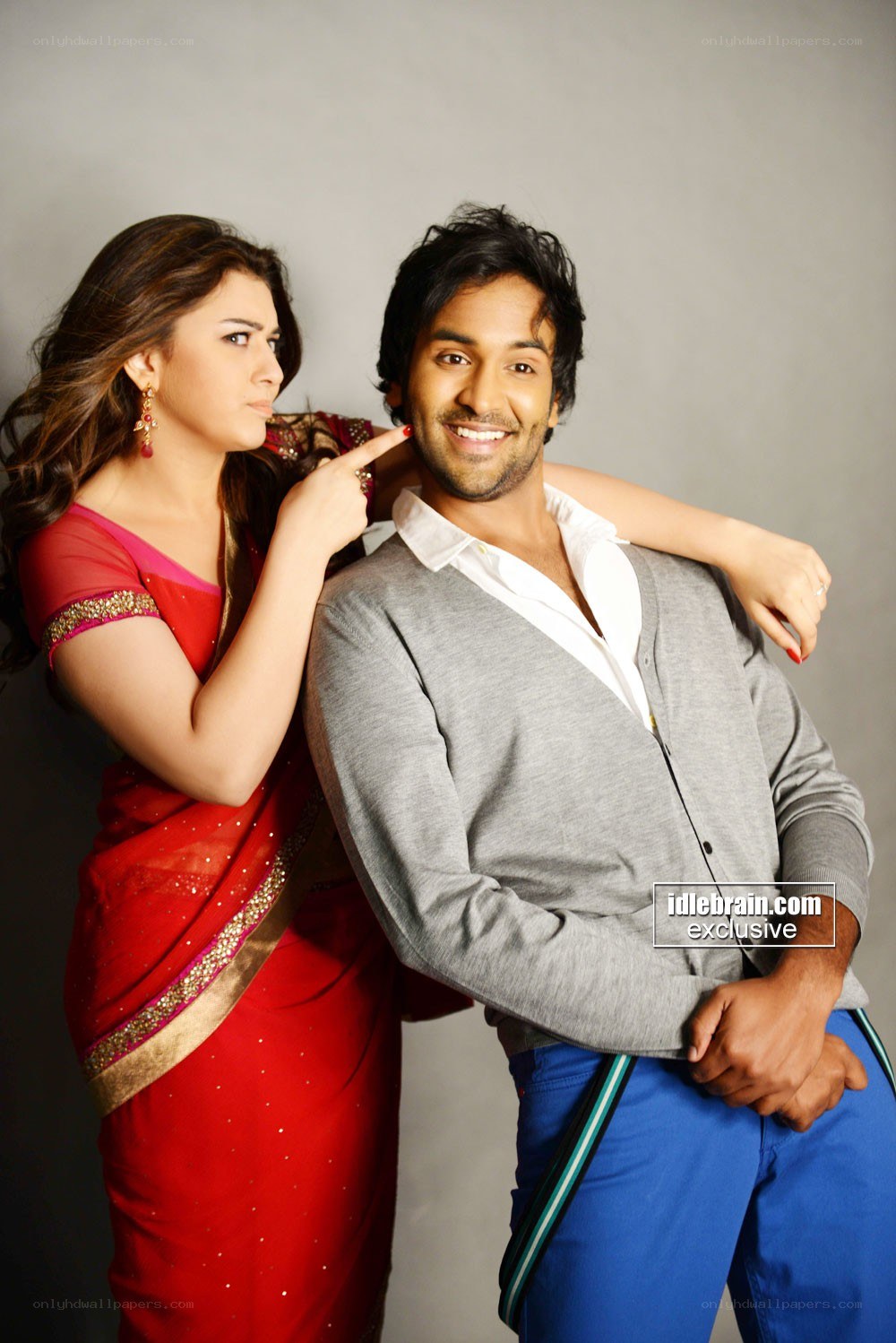 Man and woman posing together