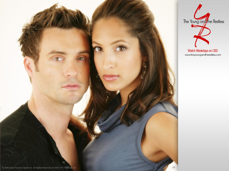 Man and Woman Posing — White, Neutral, Photograph, Logo
