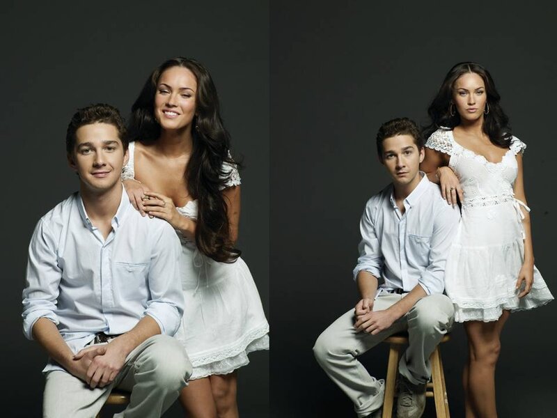 Man and Woman Posing — White, Neutral