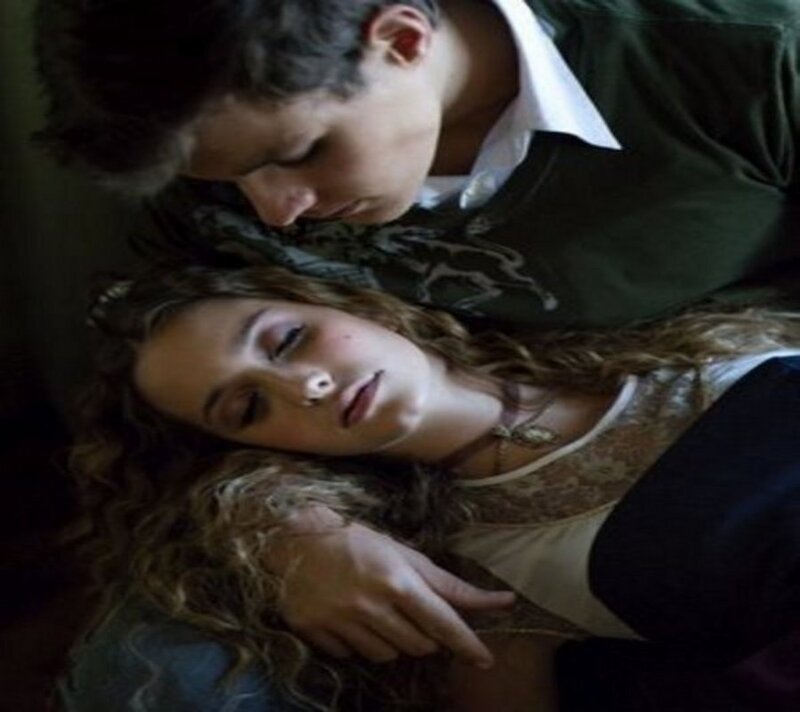 man and woman resting together