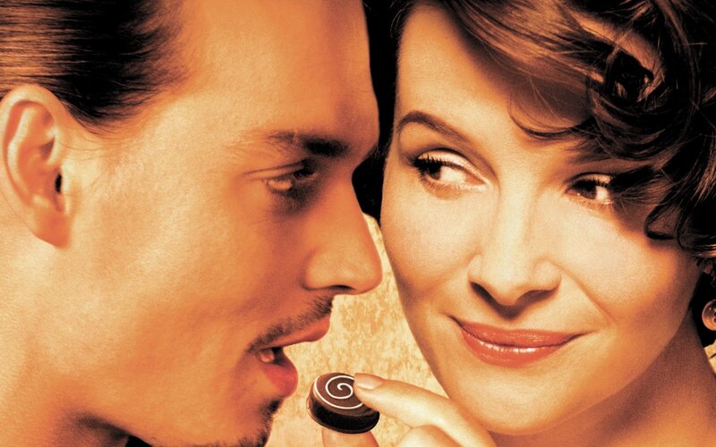 Man and Woman Sharing Chocolate
