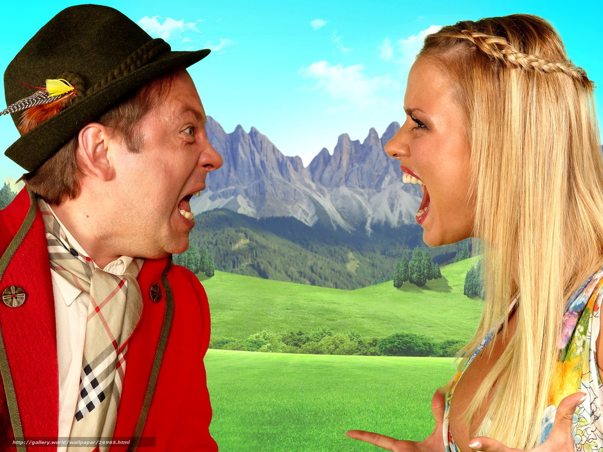 Man and woman shouting at each other