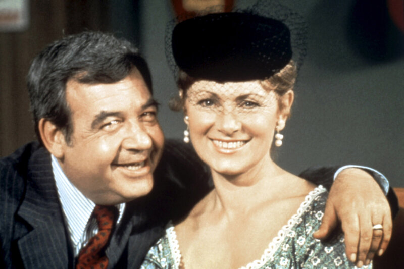 Man and Woman Smiling — Black