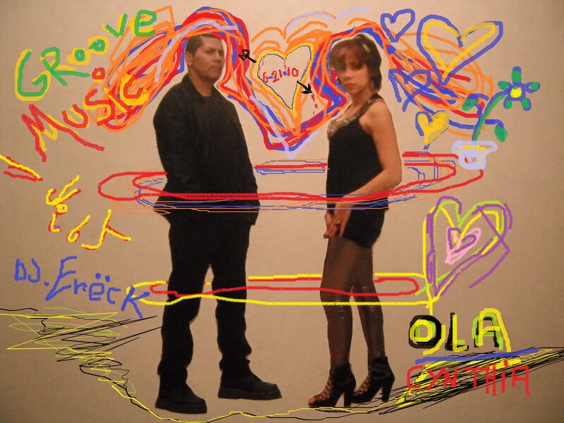 Man and Woman Standing — Brown, Playful