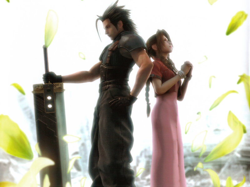 Man and Woman Standing — Green, Serene
