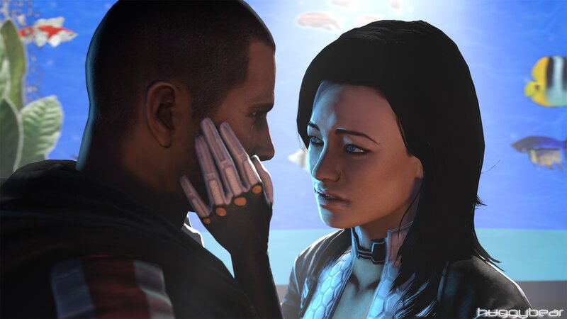 Man and Woman Touching Faces