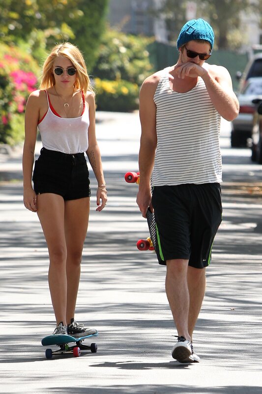 Man and Woman Walking — White, Casual