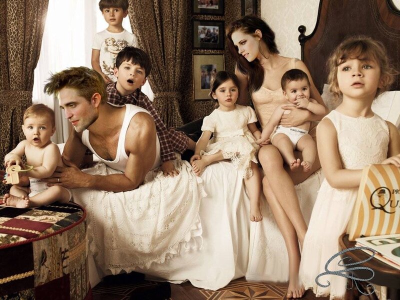 Man and Woman with Children