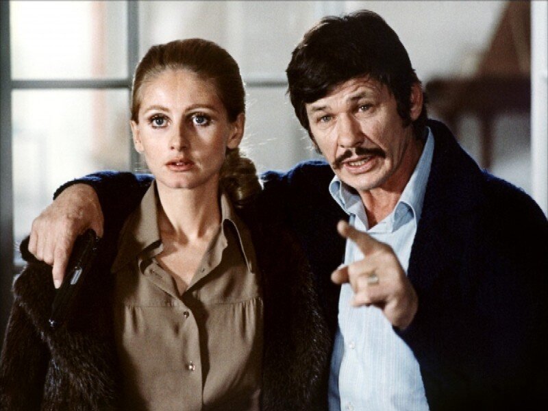 Man and Woman with Gun — Brown