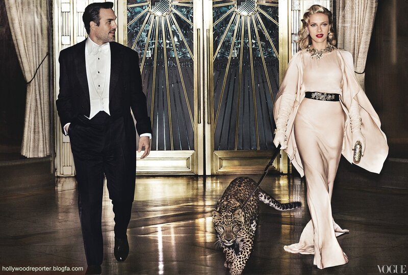 Man and woman with leopard