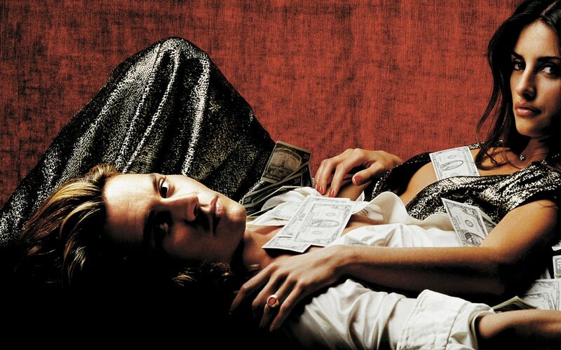 Man and Woman with Money — Red