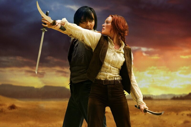 Man and Woman with Swords — Brown
