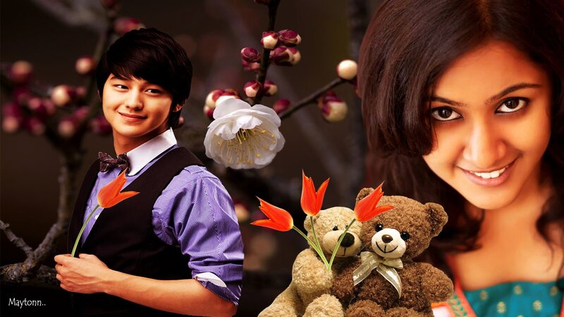 Man and Woman with Teddy Bears