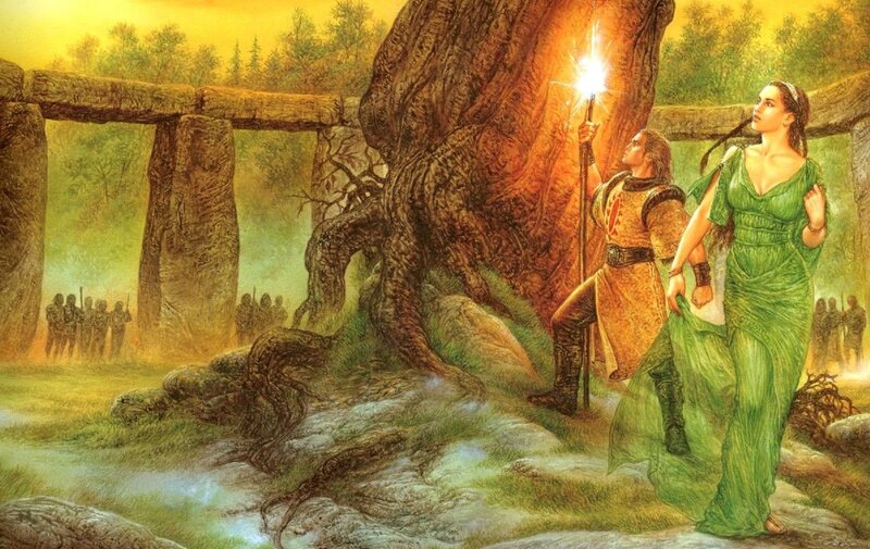 Man and Woman with Torch