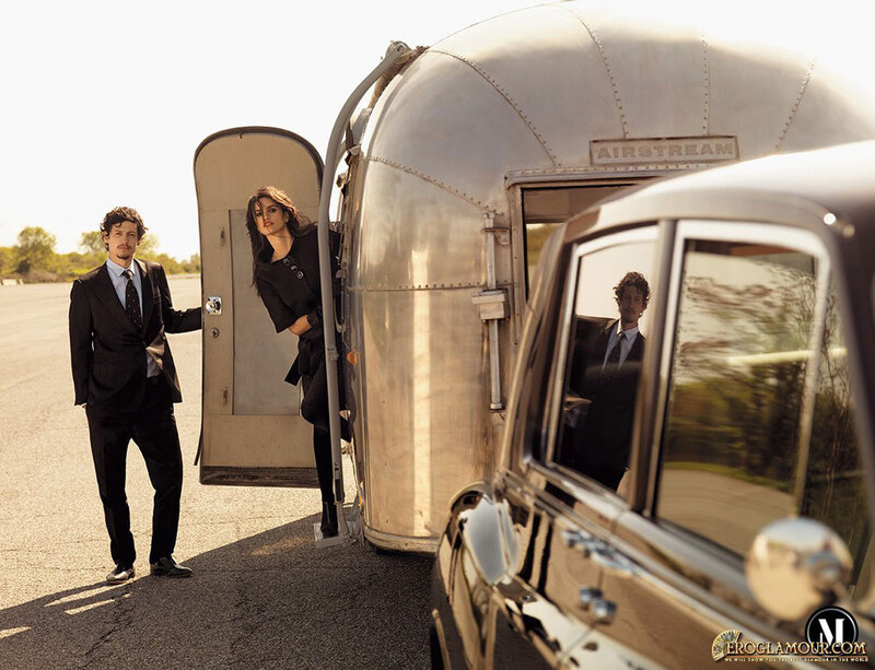 Man and Woman with Trailer