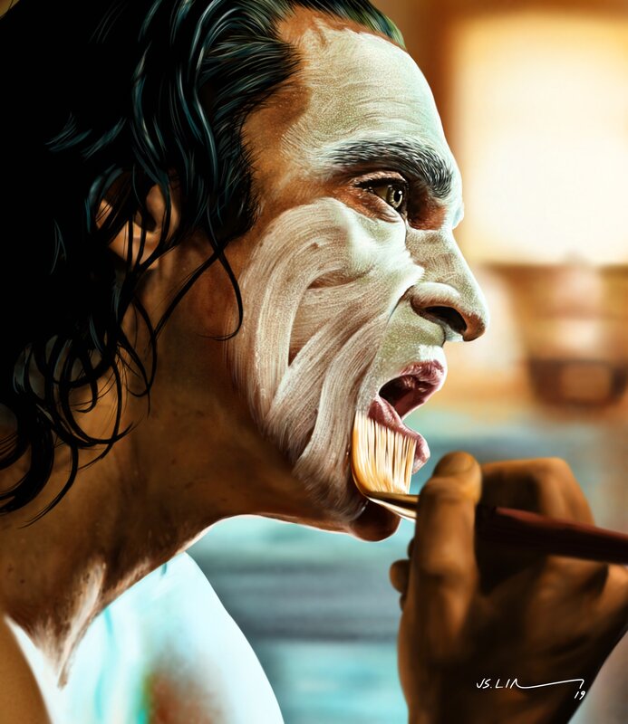 Man Applying Face Paint