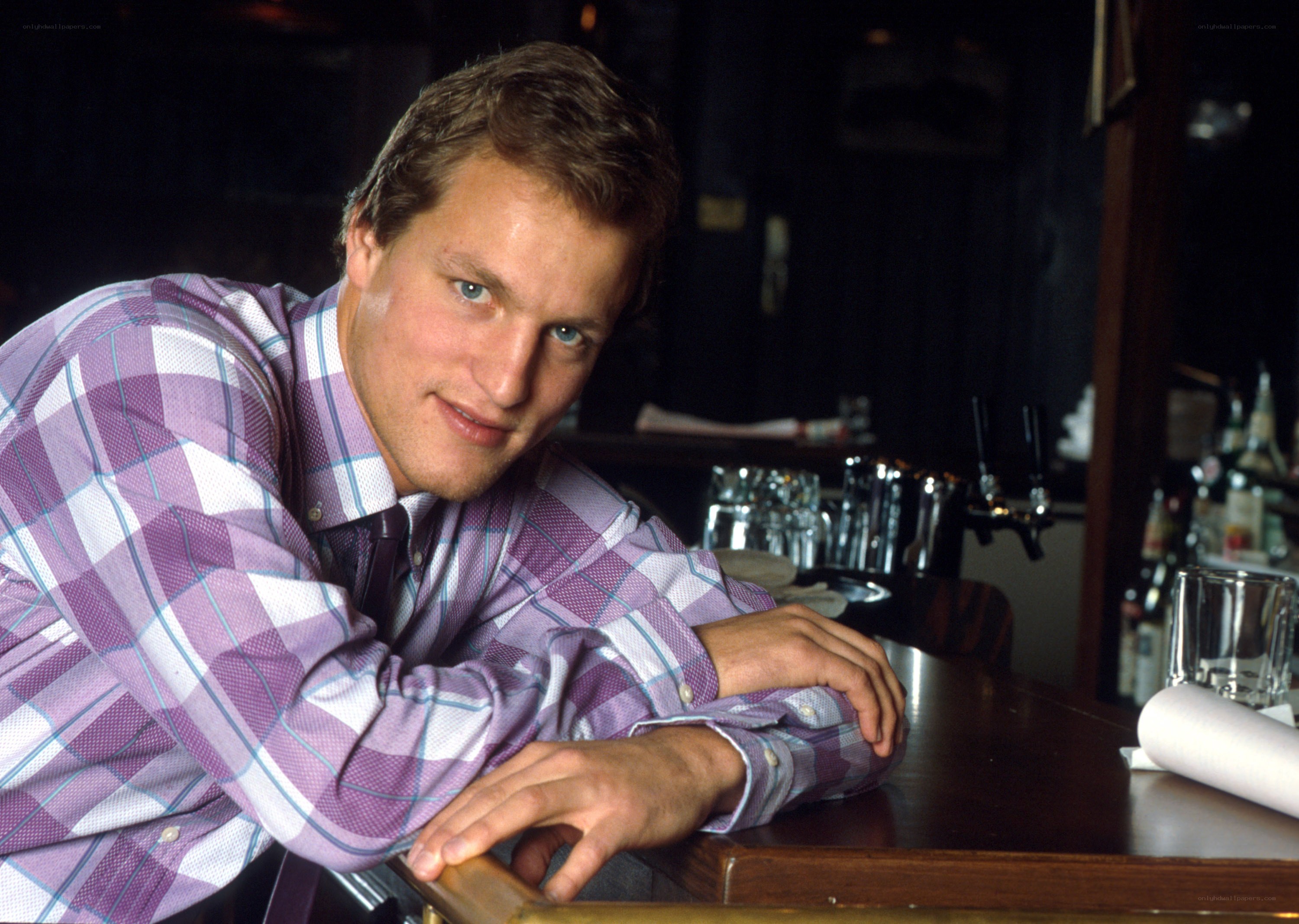 man at a bar counter
