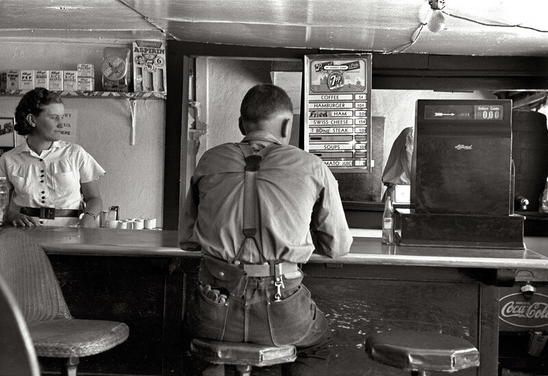 Man at a Diner Counter