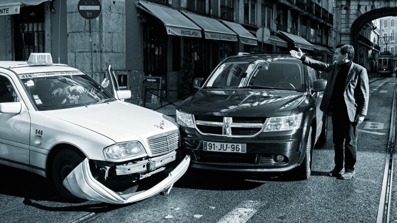 Man at Car Accident
