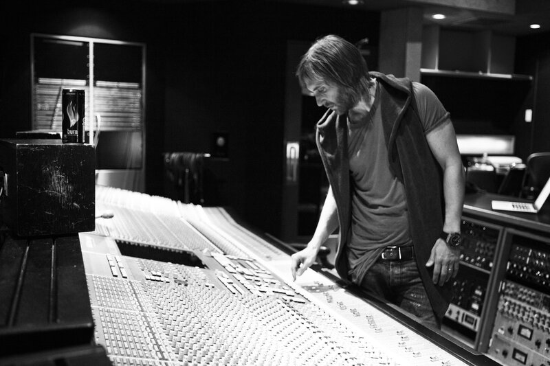 Man at Mixing Console — Black