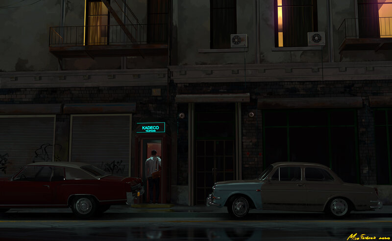 Man at Phone Booth