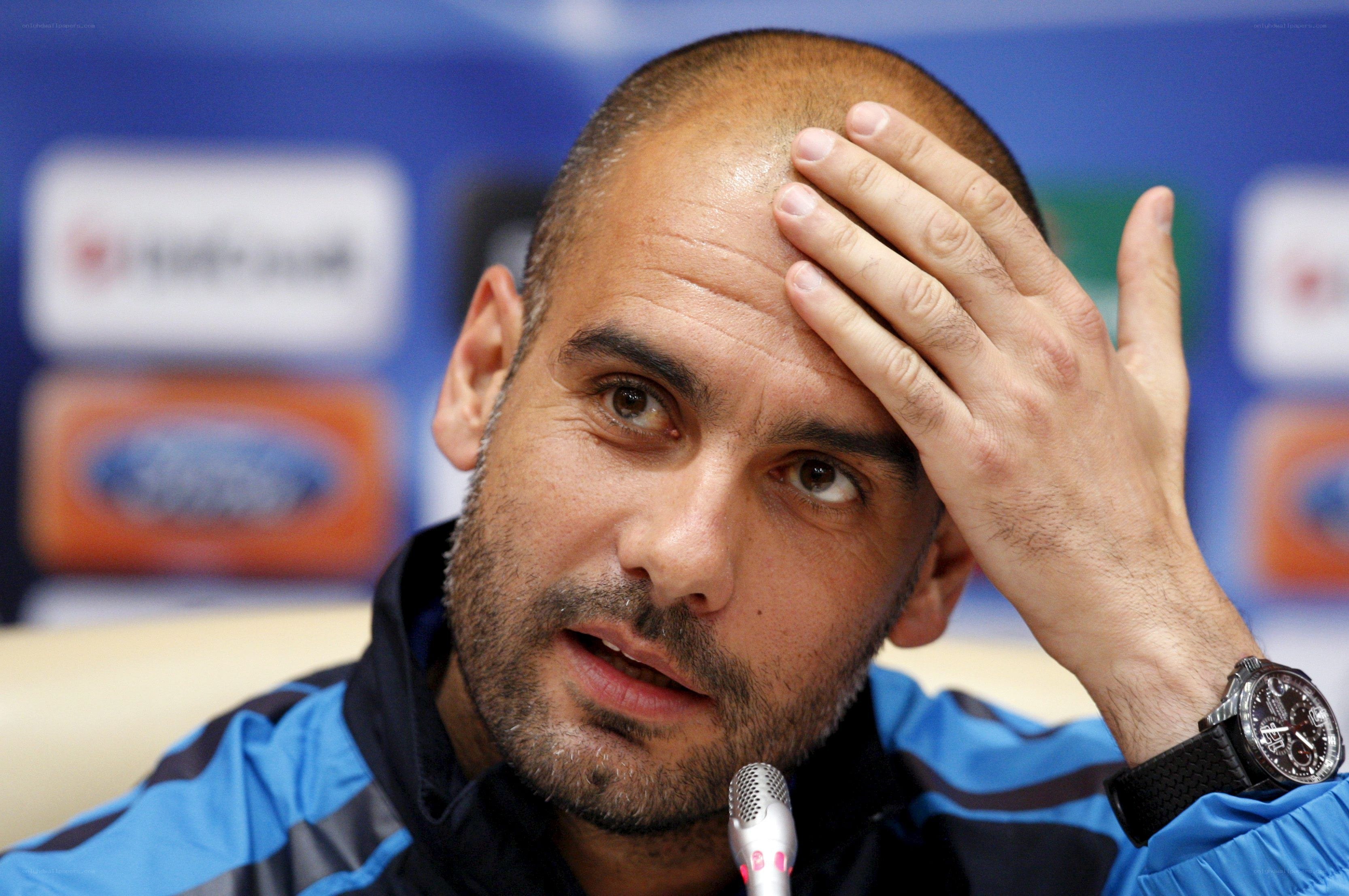 man at press conference