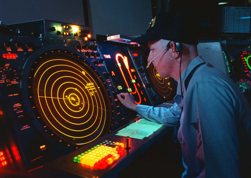 Man at Radar Console