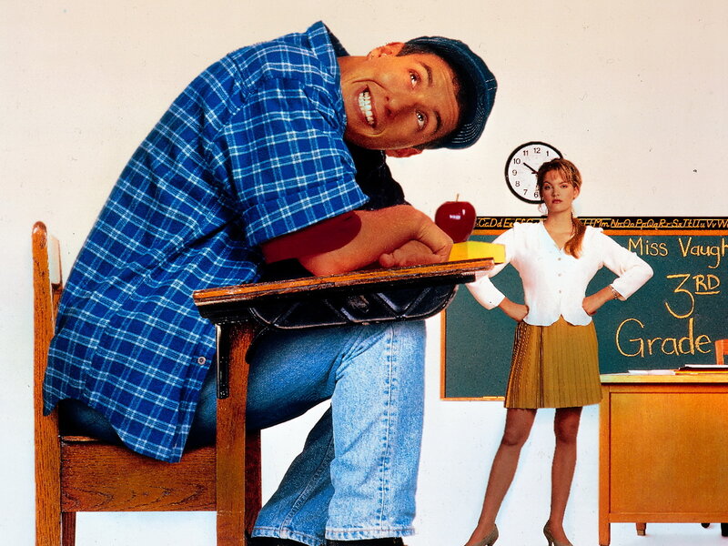 Man at School Desk