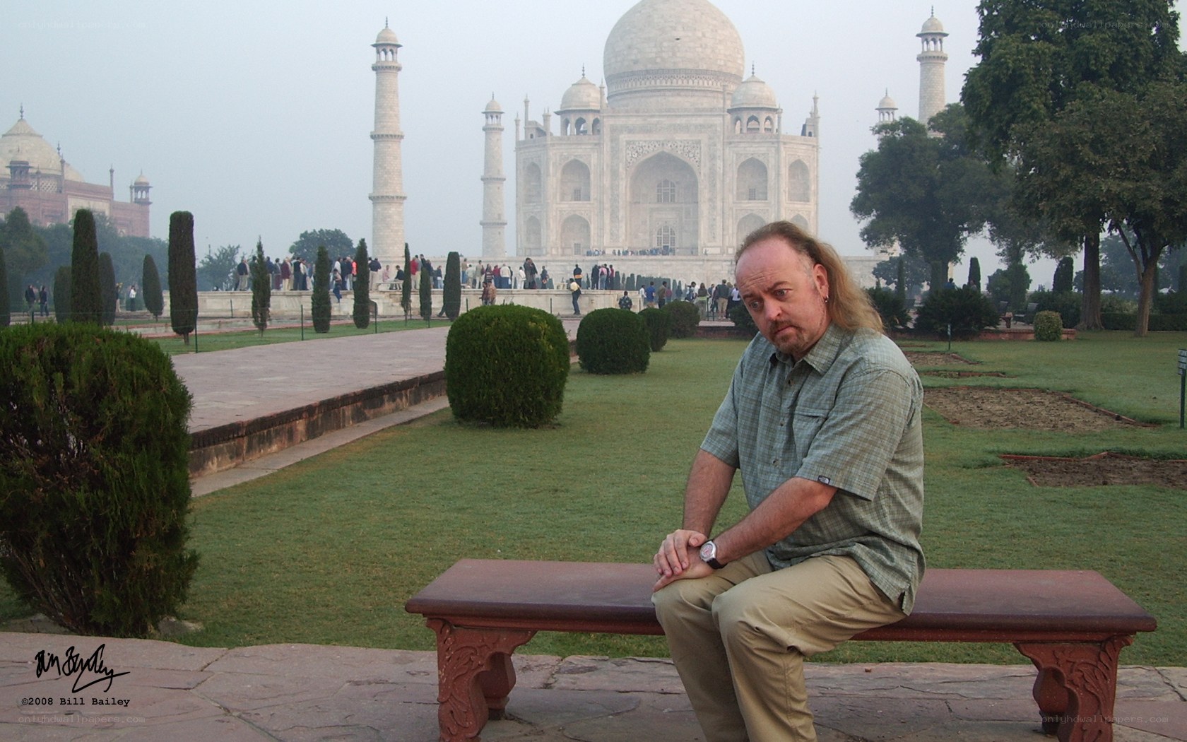 Man at Taj Mahal
