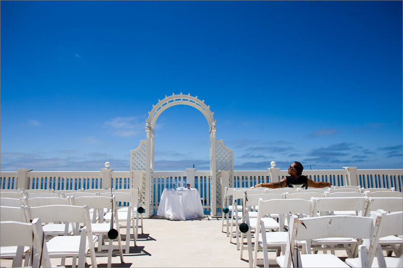 Man at Wedding Setup