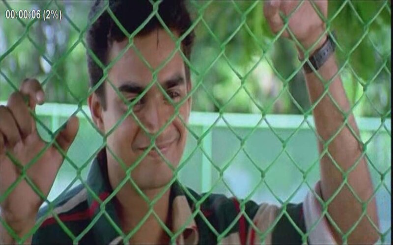 Man Behind Chain-link Fence — Green