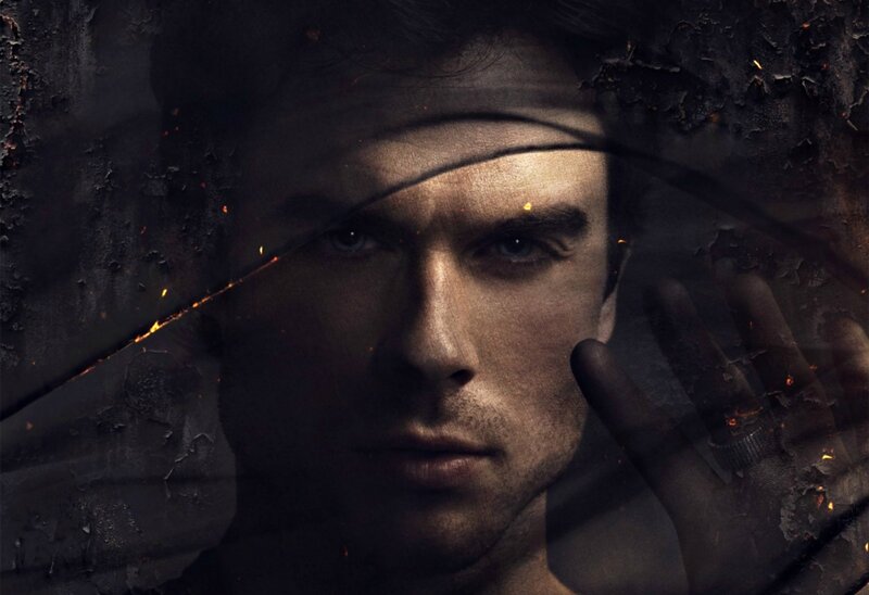 Man Behind Cracked Glass — Black
